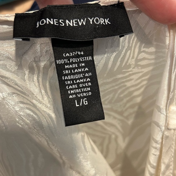 Vintage Jones New York Cream Satin Slip Midi Dress - Picture 5 of 5